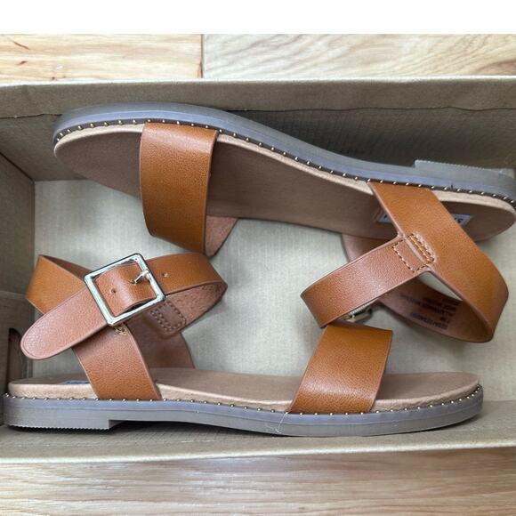 Steve Madden Shoes - Steve Madden: Gold Studded Tan Sandals